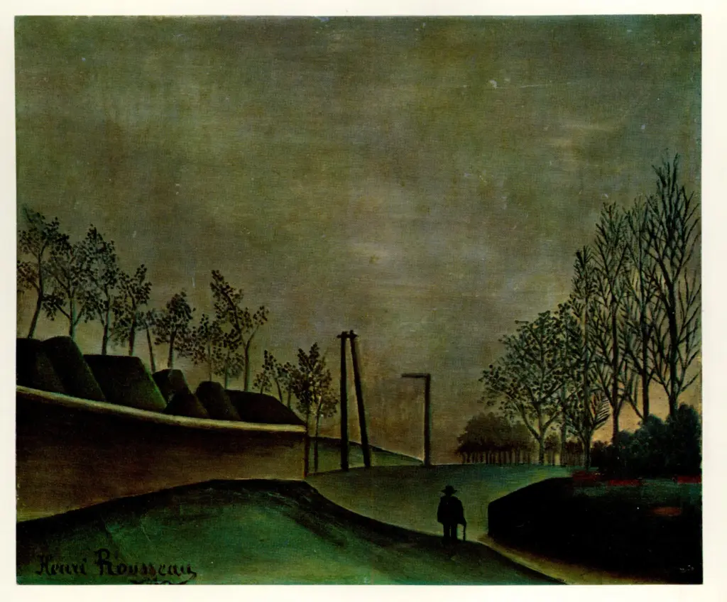 Anonimo , Rousseau, Henri - sec. XIX - Vue des fortifications (Boulevard Gouvion - Saint-Cyr) , fronte