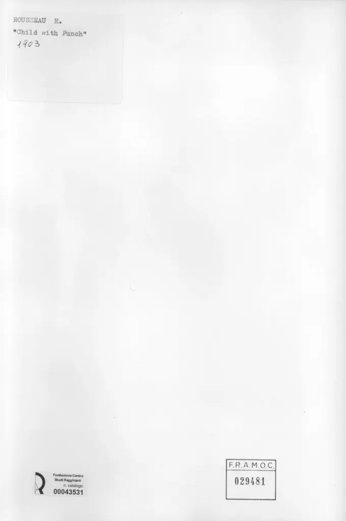 Anonimo , Rousseau, Henri - sec. XX , retro