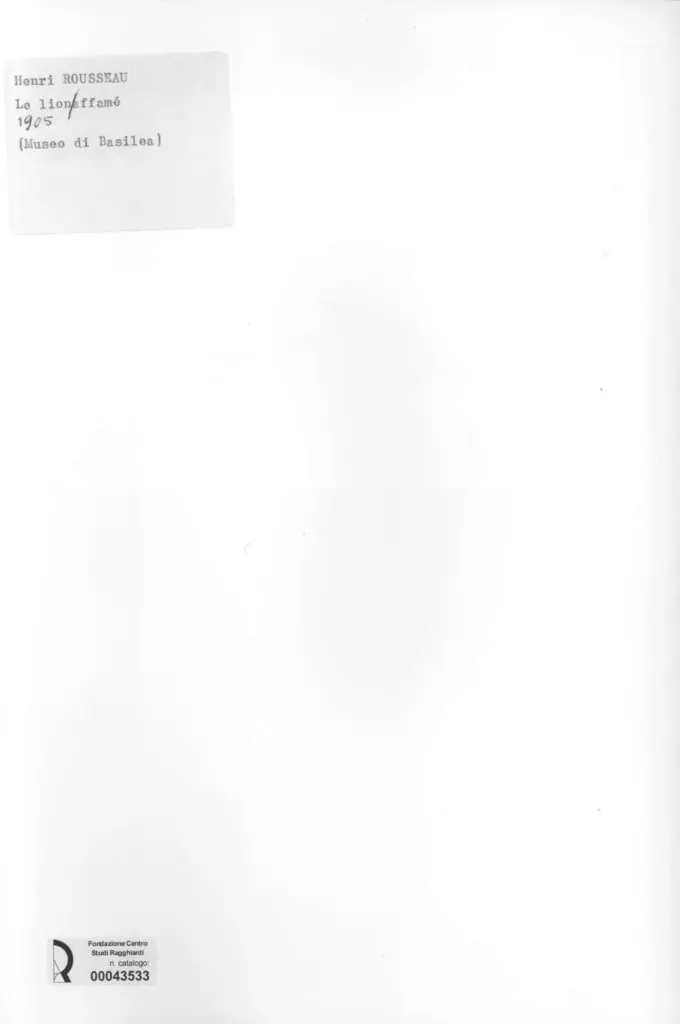 Anonimo , Rousseau, Henri - sec. XX , retro