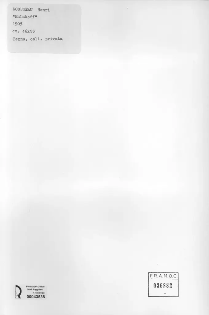 Anonimo , Rousseau, Henri - sec. XX , retro