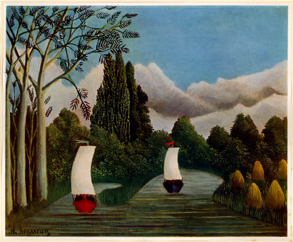 Rousseau, Henri , Paysage des bords de l'Oise