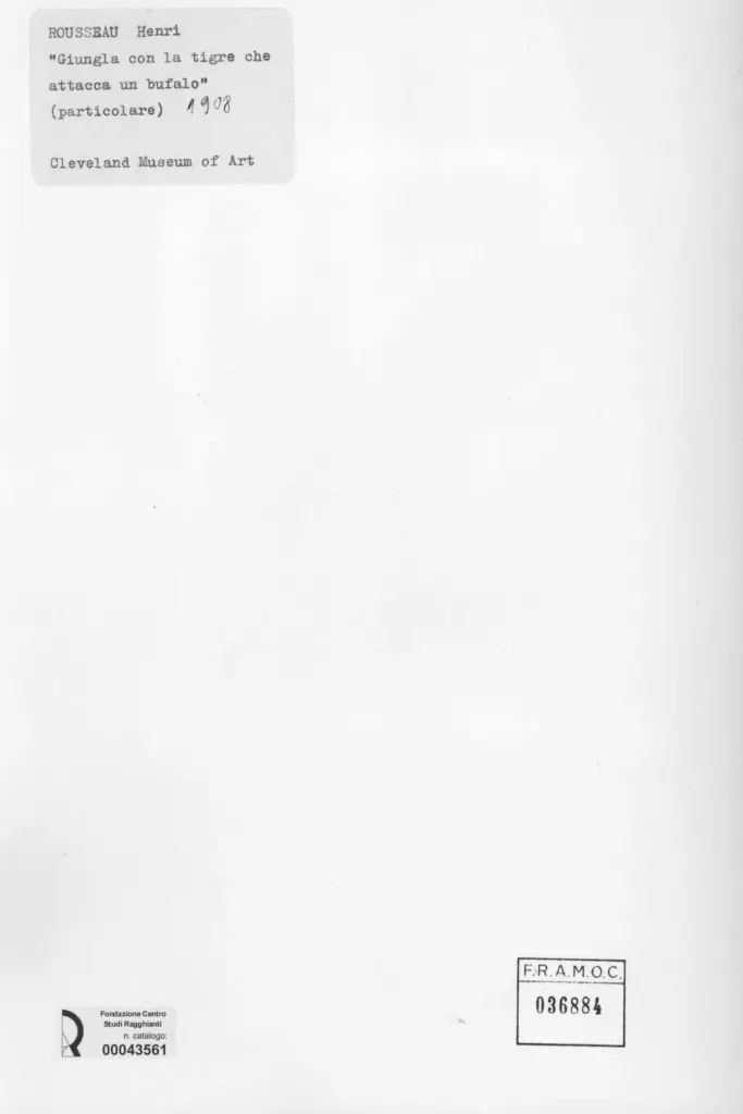 Anonimo , Rousseau, Henri - sec. XX , retro