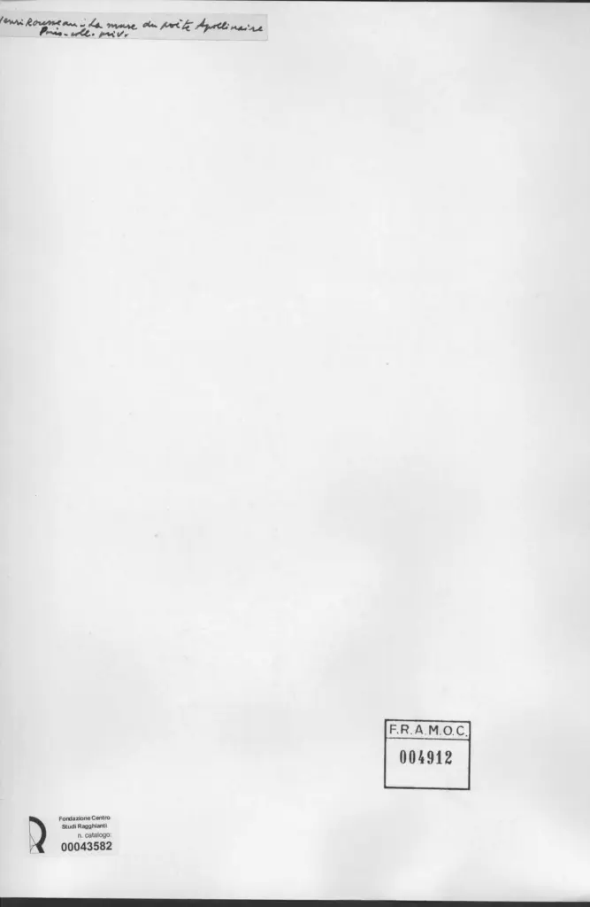 Anonimo , Rousseau, Henri - sec. XIX - Figura di donna , retro