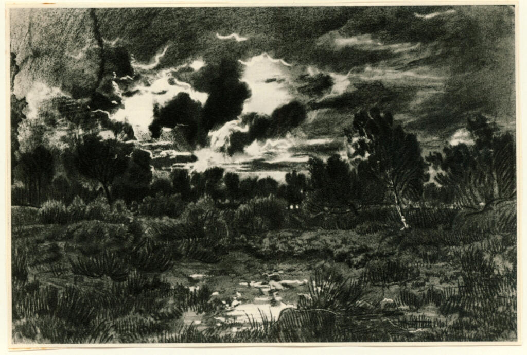 Anonimo , Rousseau, Théodore - sec. XIX - La Lande , fronte