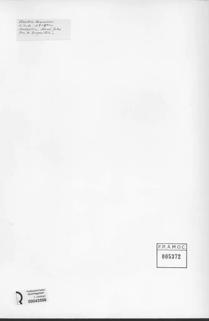 Anonimo , Rousseau, Th&eacute;odore - sec. XIX - La Lande , retro