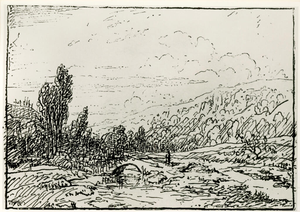 Rousseau, Théodore , - Paesaggio: tra le colline