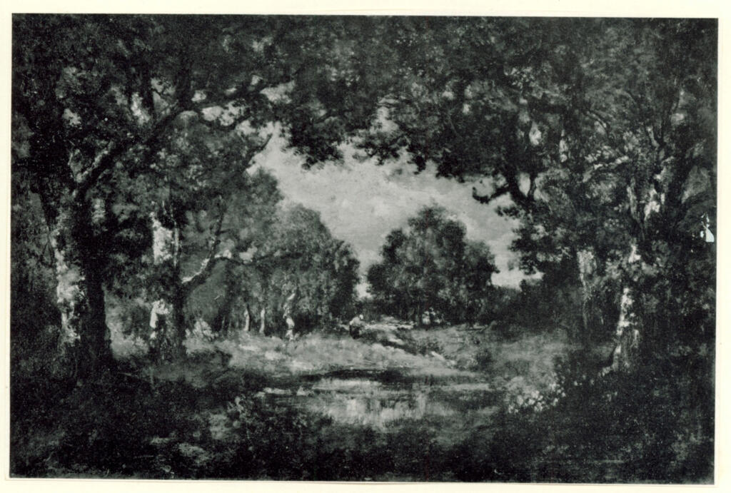 Anonimo , Rousseau, Théodore - sec. XIX - Paysage à Fontainebleau , fronte