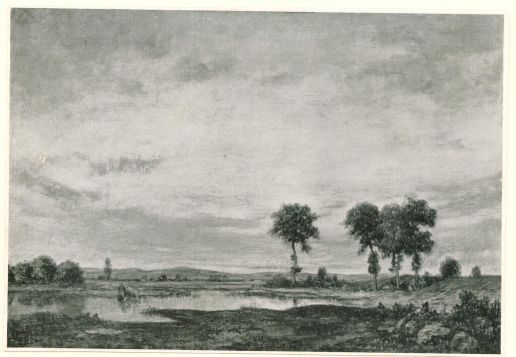 Anonimo , Rousseau, Théodore - sec. XIX - Environs d'Aix - Les - Bains , fronte