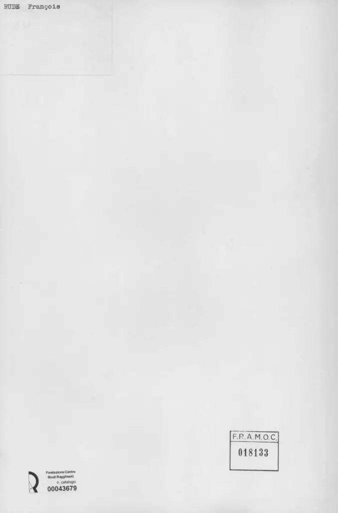 Anonimo , Rude, Francois , retro