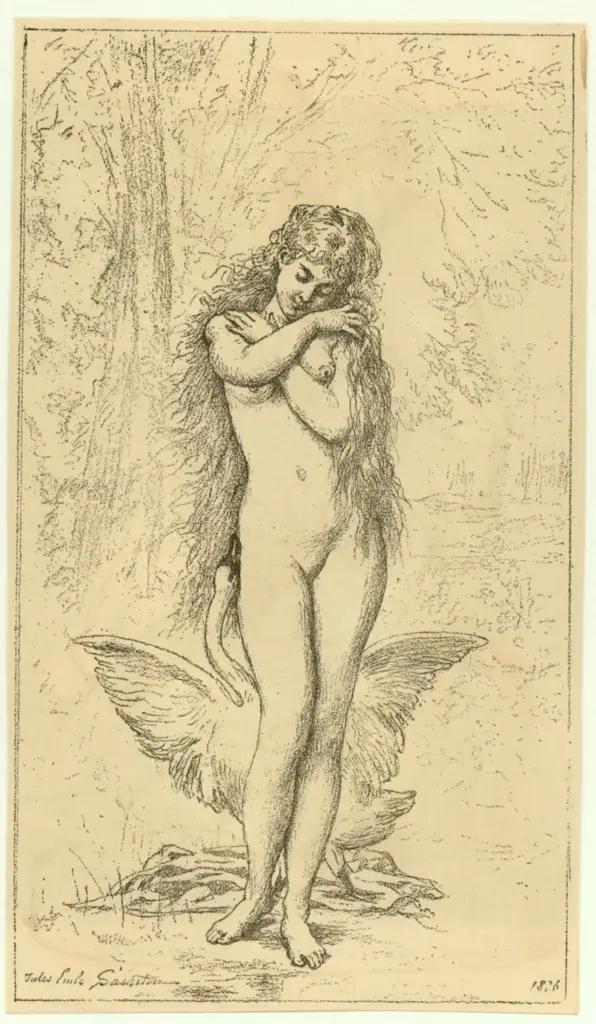 Anonimo , Saintini, Jules Emile - sec. XIX - Leda , fronte