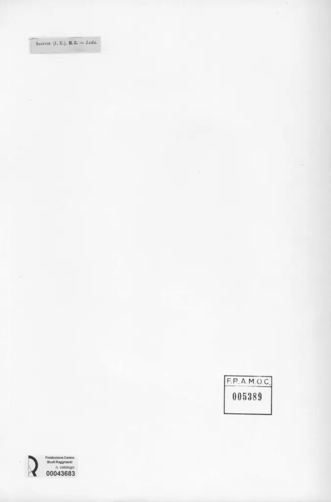 Anonimo , Saintini, Jules Emile - sec. XIX - Leda , retro