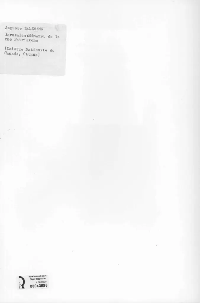 Anonimo , Salzmann, Auguste , retro