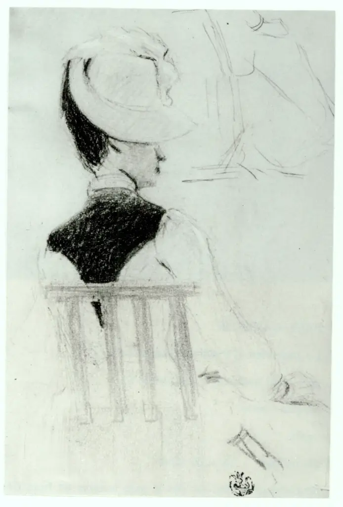 Schuffenecker, Emil , El&eacute;gante au Profil perdu -