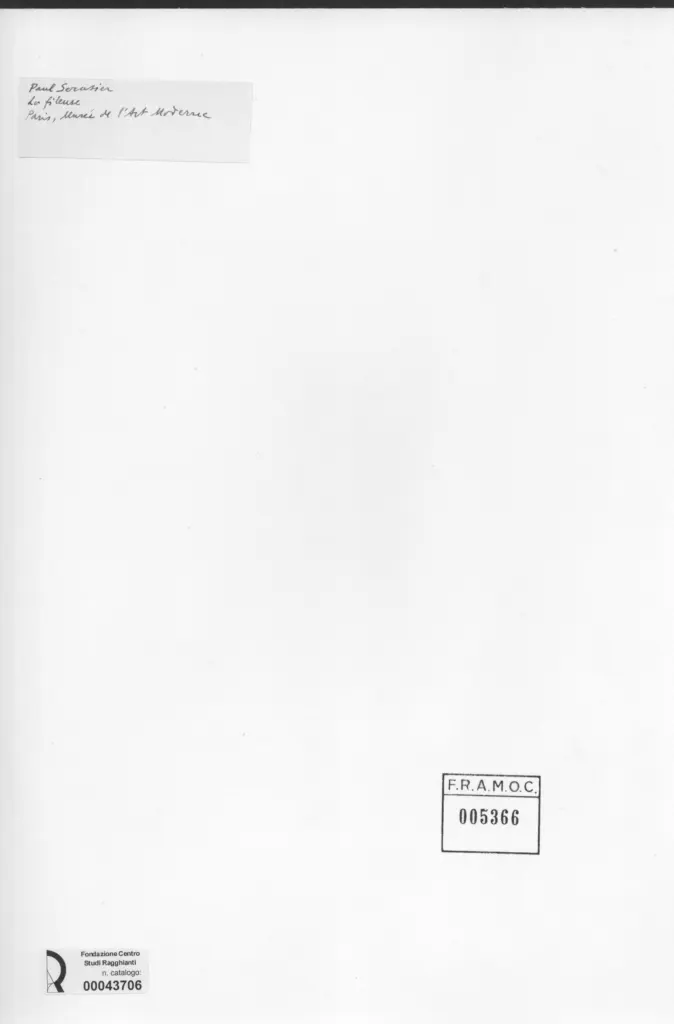 Anonimo , Serusier, Paul - sec. XIX - La fileuse , retro