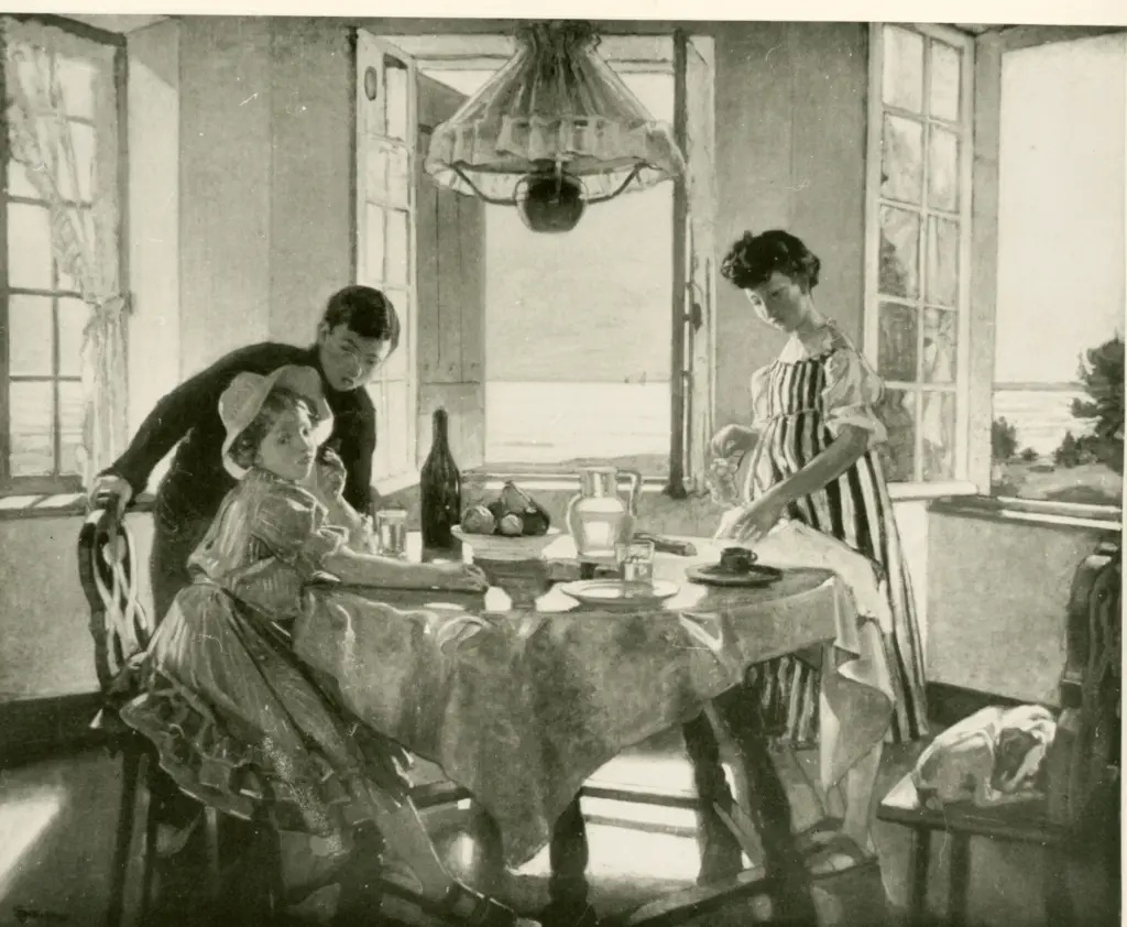 Simon, Lucien , La collation