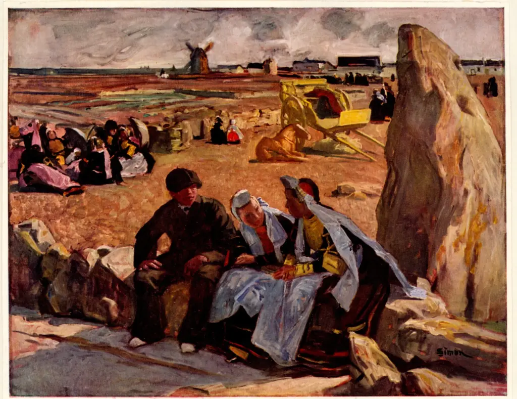 Anonimo , Simon, Lucien - sec. XX - Le menhir , fronte