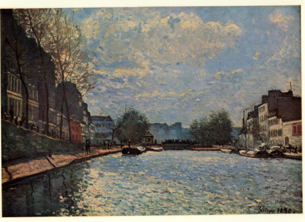 Anonimo , Sisley, Alfred - sec. XIX - Vue de canal St. Martin , fronte