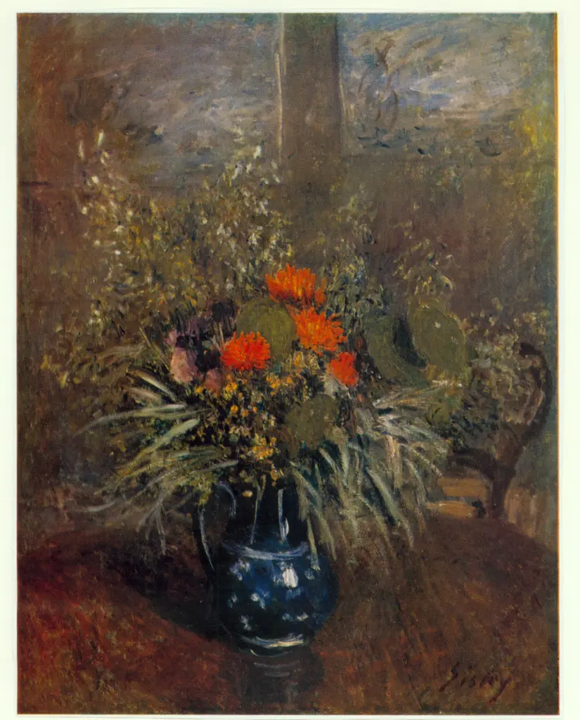 Anonimo , Sisley, Alfred - sec. XIX - Bouquet , fronte