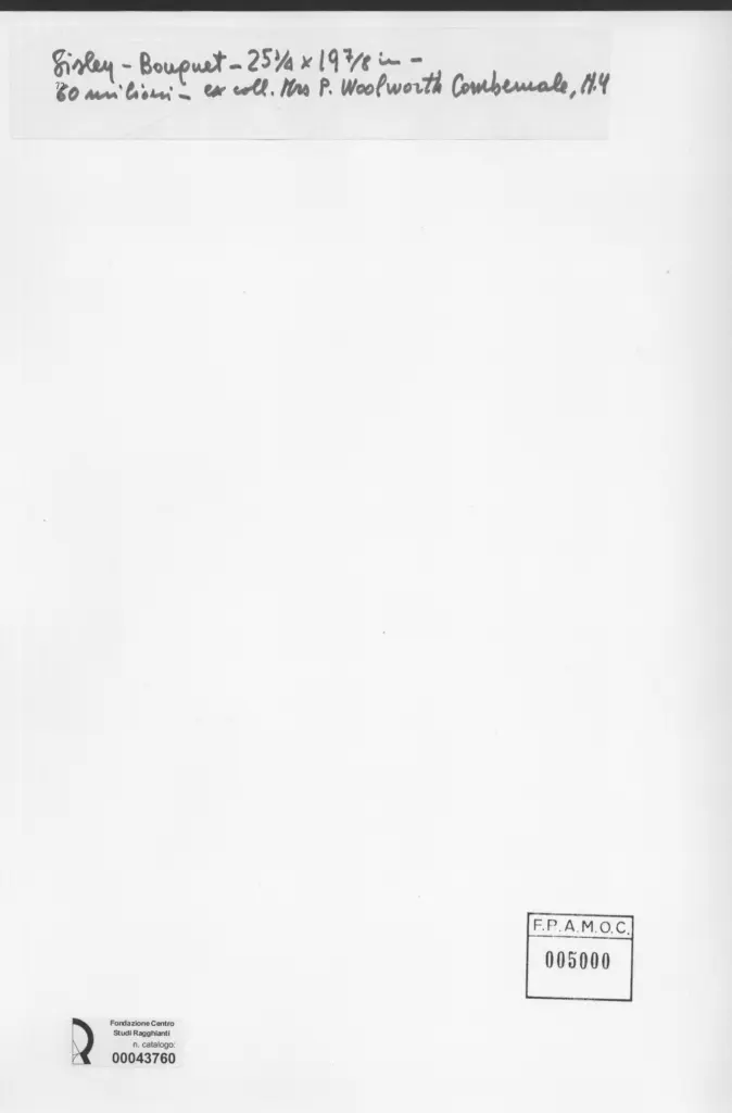 Anonimo , Sisley, Alfred - sec. XIX - Bouquet , retro