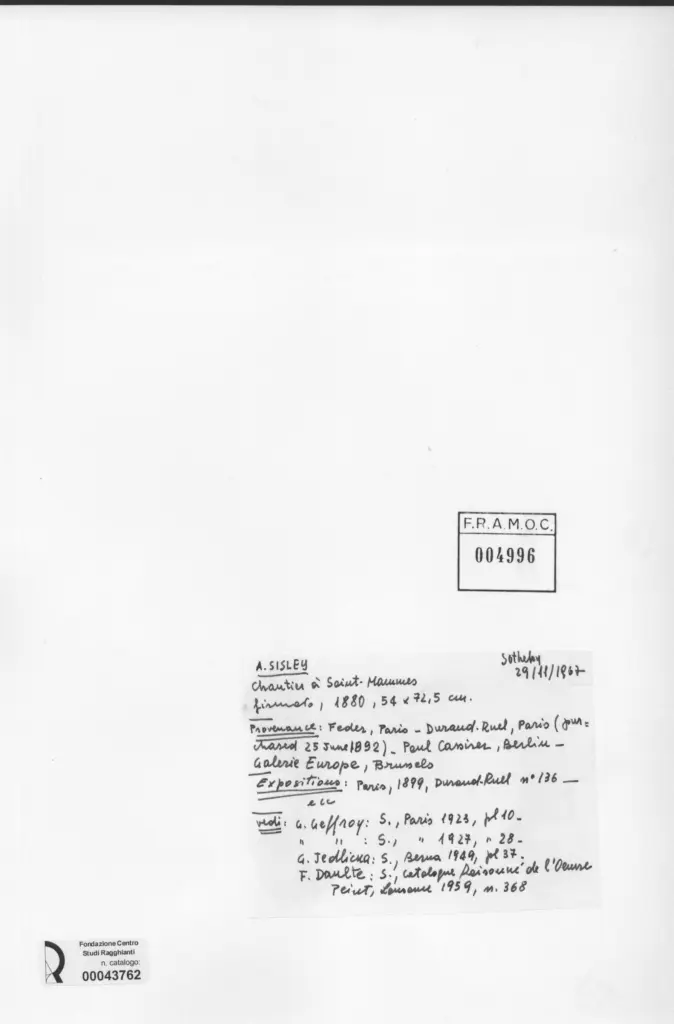 Sisley, Alfred - sec. XIX , retro