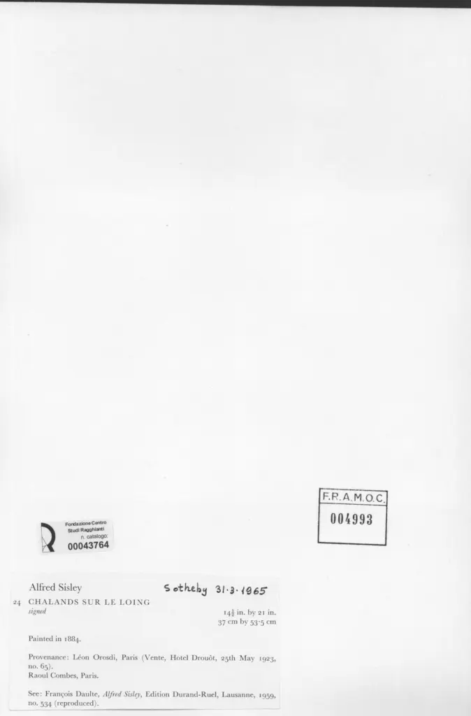 Sisley, Alfred - sec. XIX , retro