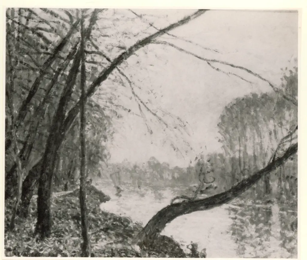 Anonimo , Sisley, Alfred - sec. XIX - Matin&eacute;e d'octobre , fronte