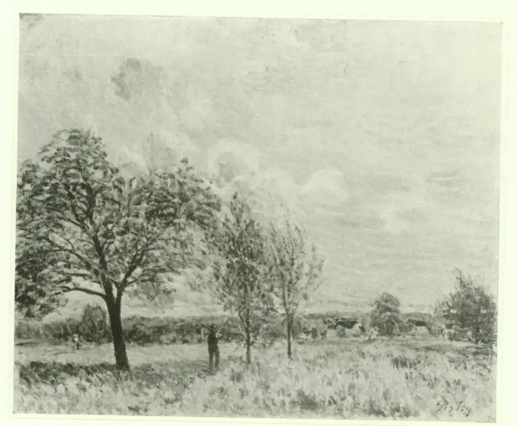 Sisley, Alfred , Paesaggio col vento