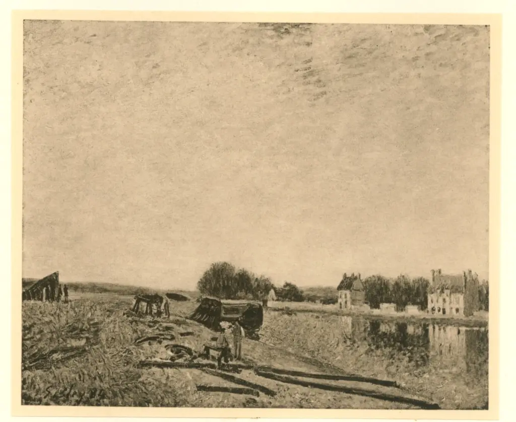 Anonimo , Sisley, Alfred - sec. XIX - Seinelandschaft , fronte