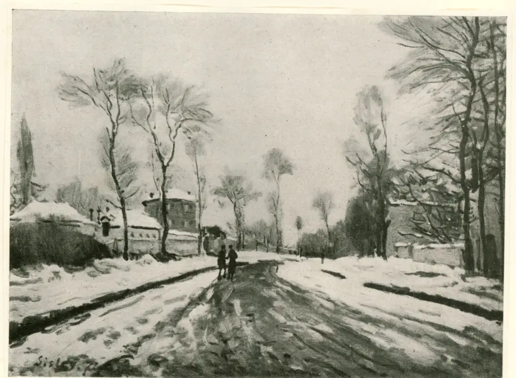 Anonimo , Sisley, Alfred - sec. XIX - La neige , fronte