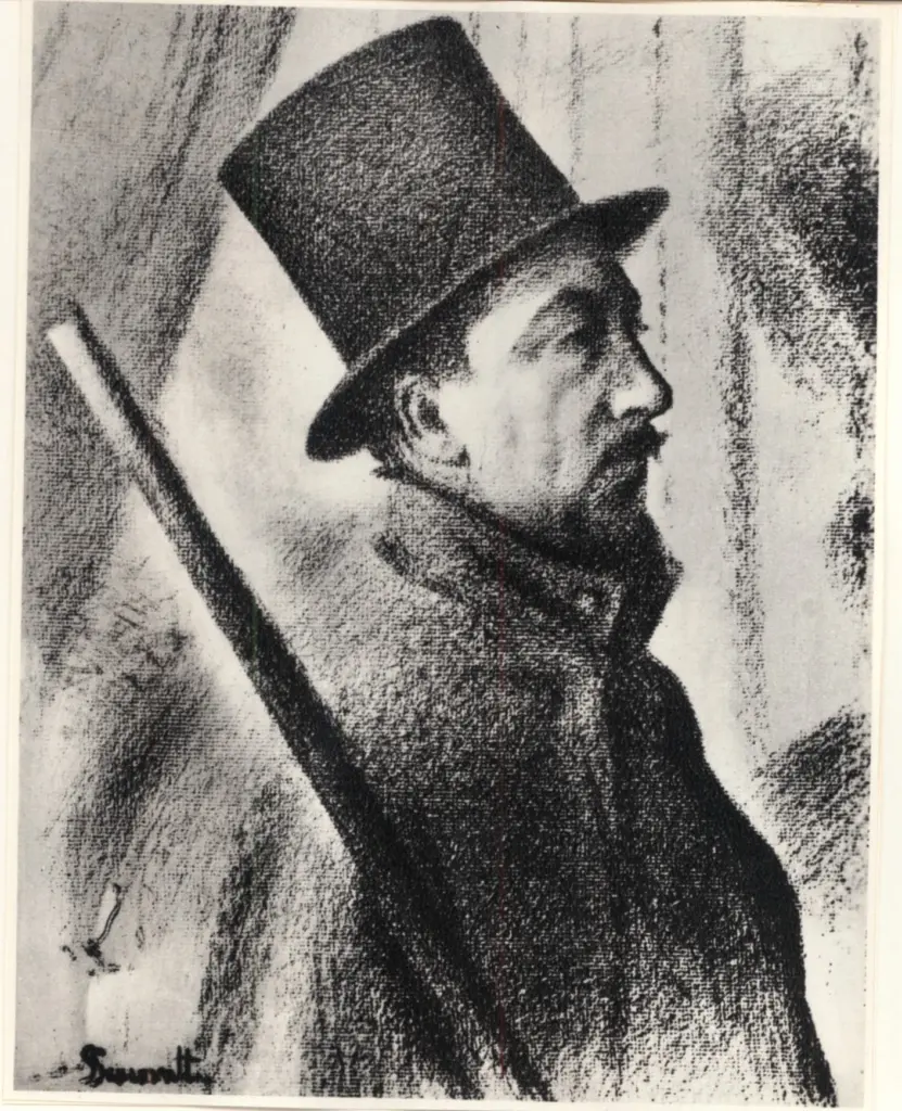 Anonimo , Seurat, Georges - sec. XIX - Ritratto di Signac , fronte