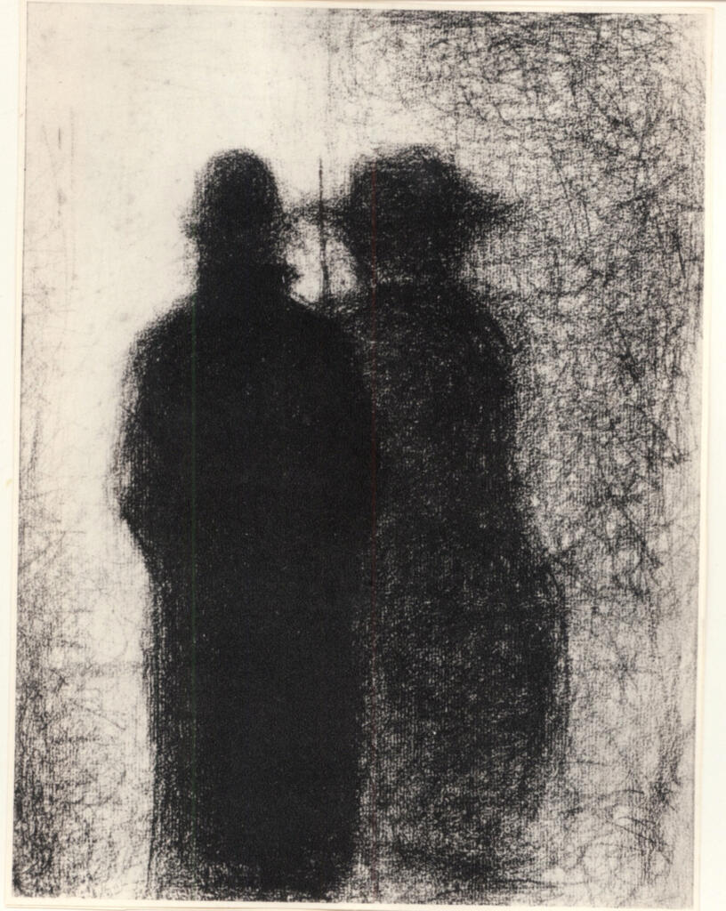 Anonimo , Seurat, Georges - sec. XIX - Due figure , fronte