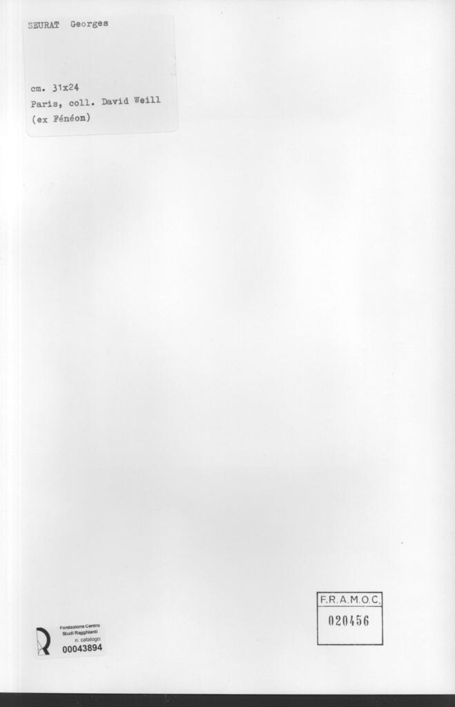 Anonimo , Seurat, Georges - sec. XIX - Due figure , retro