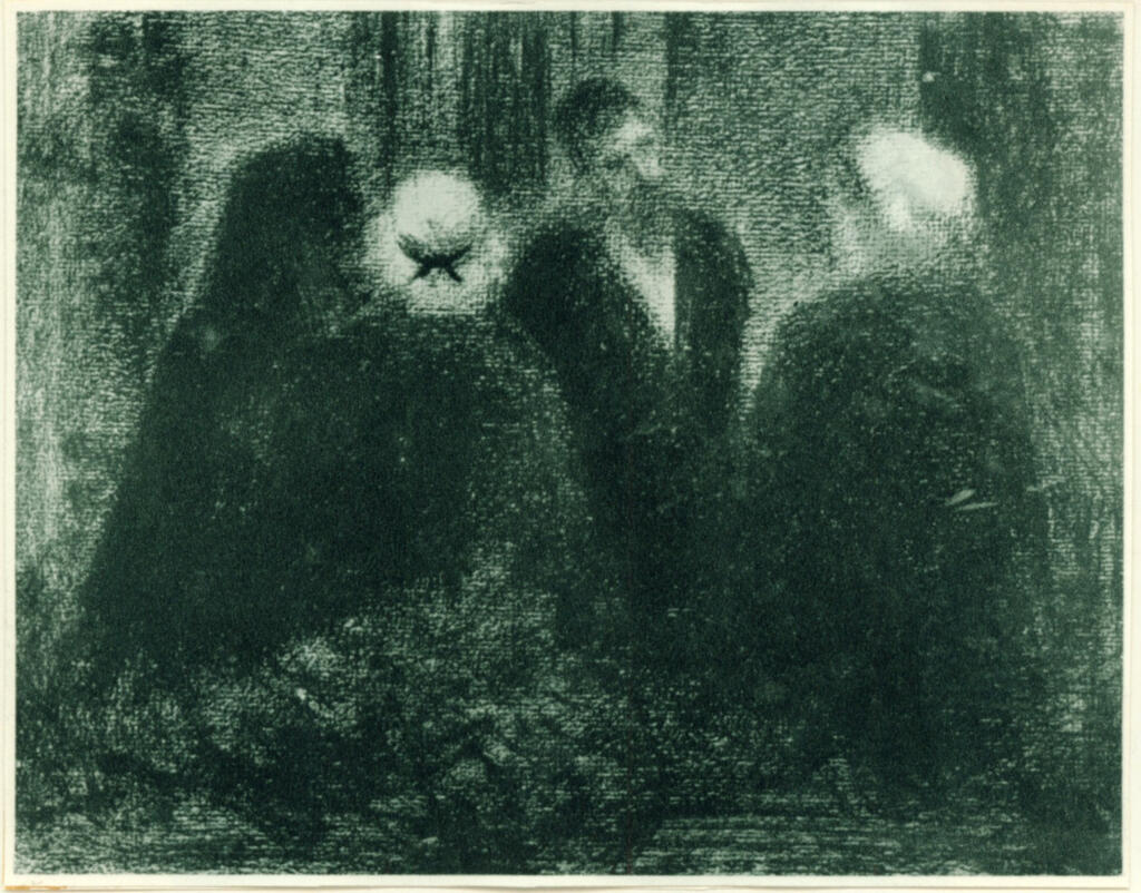 Anonimo , Seurat, Georges - sec. XIX - Reunion de famille , fronte