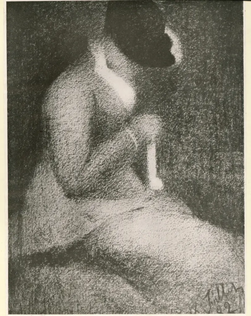 Seurat, Georges , Donna con cappellino