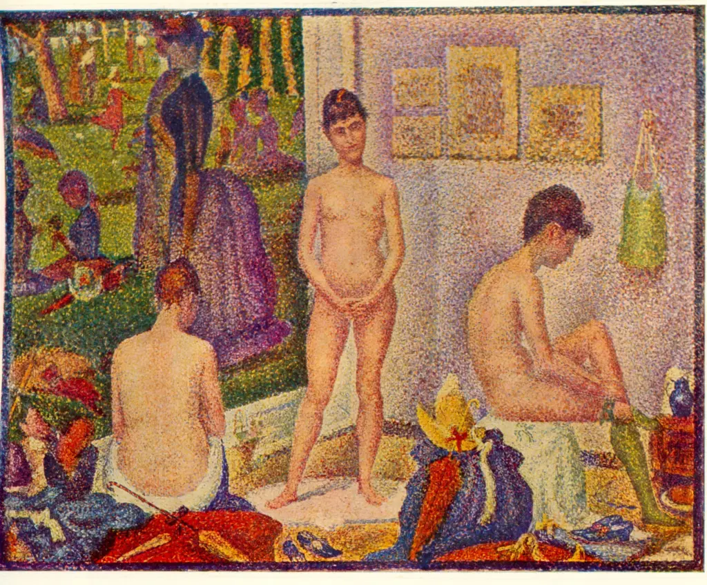 Anonimo , Seurat, Georges - sec. XIX - Les poseuses , fronte