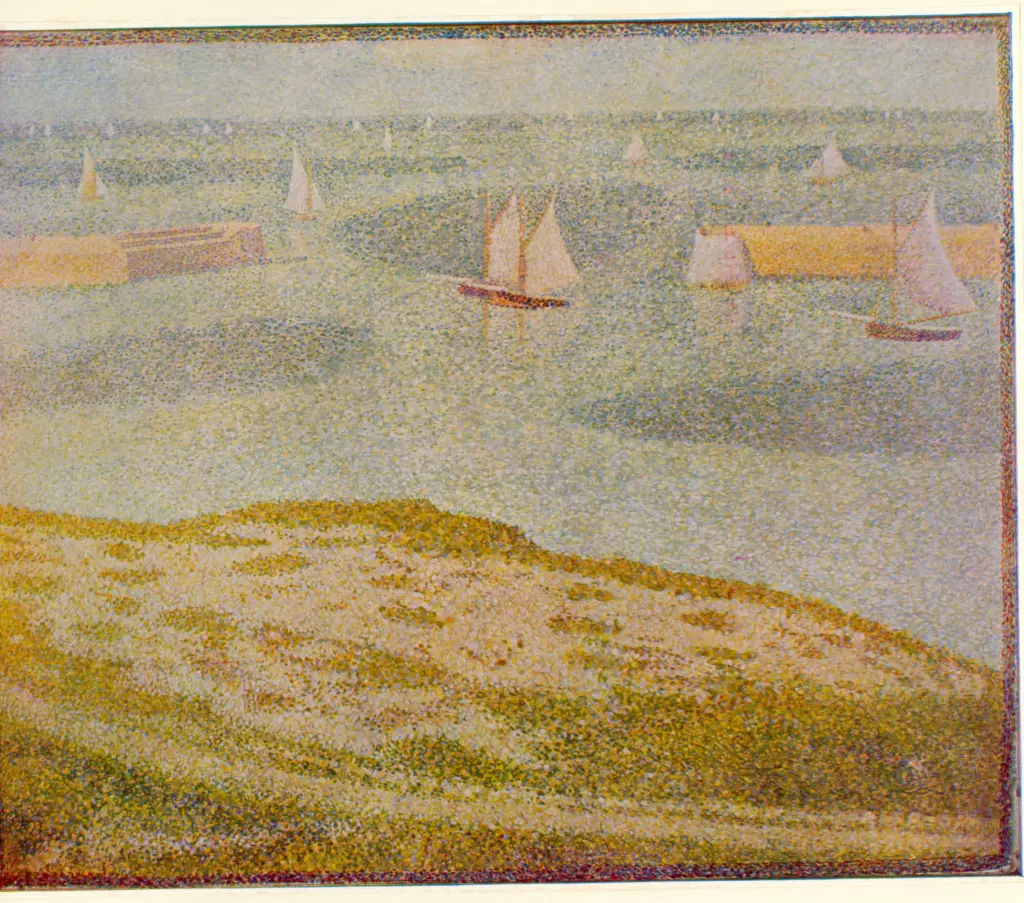 Anonimo , Seurat, Georges - sec. XIX - Fishing Fleet at Port-en-Bessin , fronte