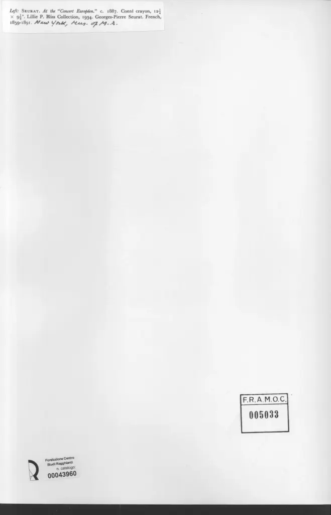 Anonimo , Seurat, Georges - sec. XIX - At the "Concert Européen" , retro
