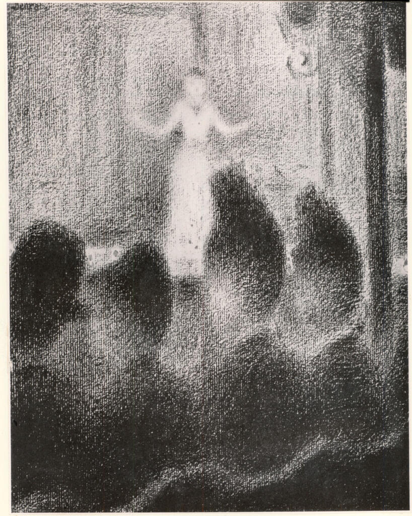 Anonimo , Seurat, Georges - sec. XIX - La cantante , fronte