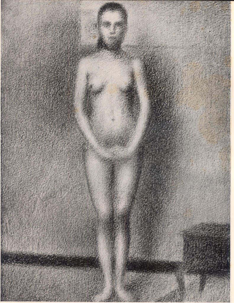 Anonimo , Seurat, Georges - sec. XIX - Studio per "Les Poseuses" , fronte