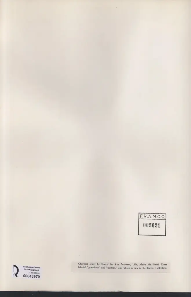 Anonimo , Seurat, Georges - sec. XIX - Studio per "Les Poseuses" , retro