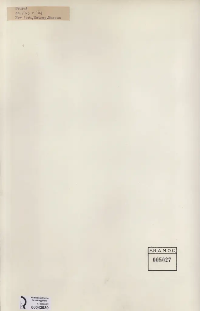 Anonimo , Seurat, Georges - sec. XIX - La Grande Jatte , retro