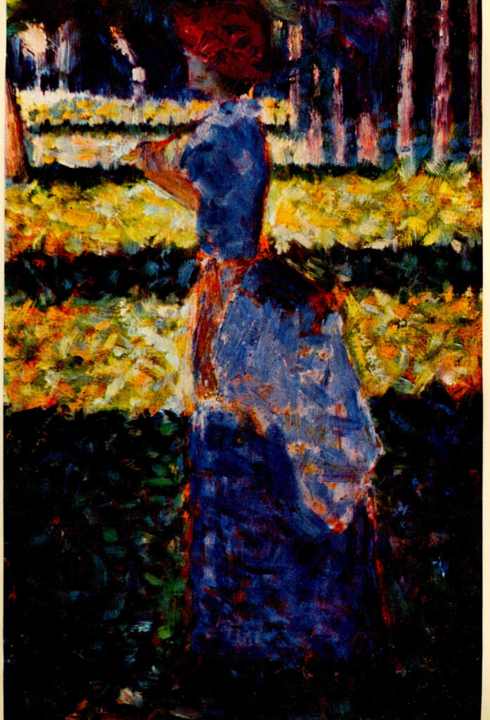 Anonimo , Seurat, Georges - sec. XIX - Signora con cappellino , fronte