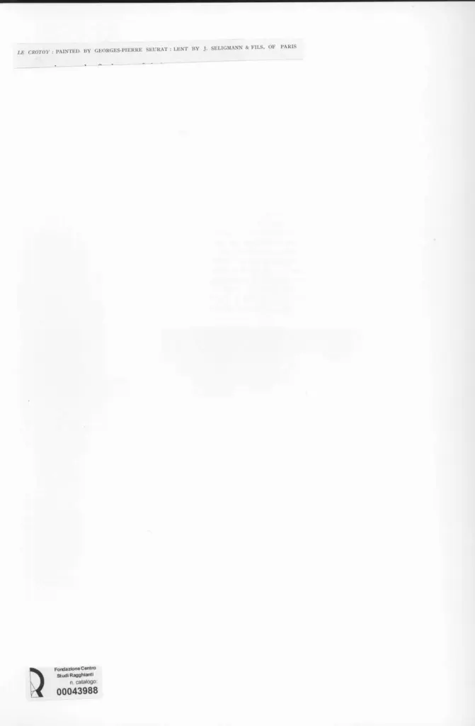 Anonimo , Seurat, Georges - sec. XIX - Le crotoy , retro