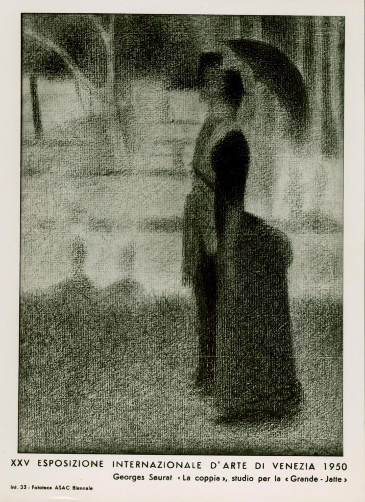 Anonimo , Seurat, Georges - sec. XIX - La coppia, studio per la Grande - Jatte , fronte