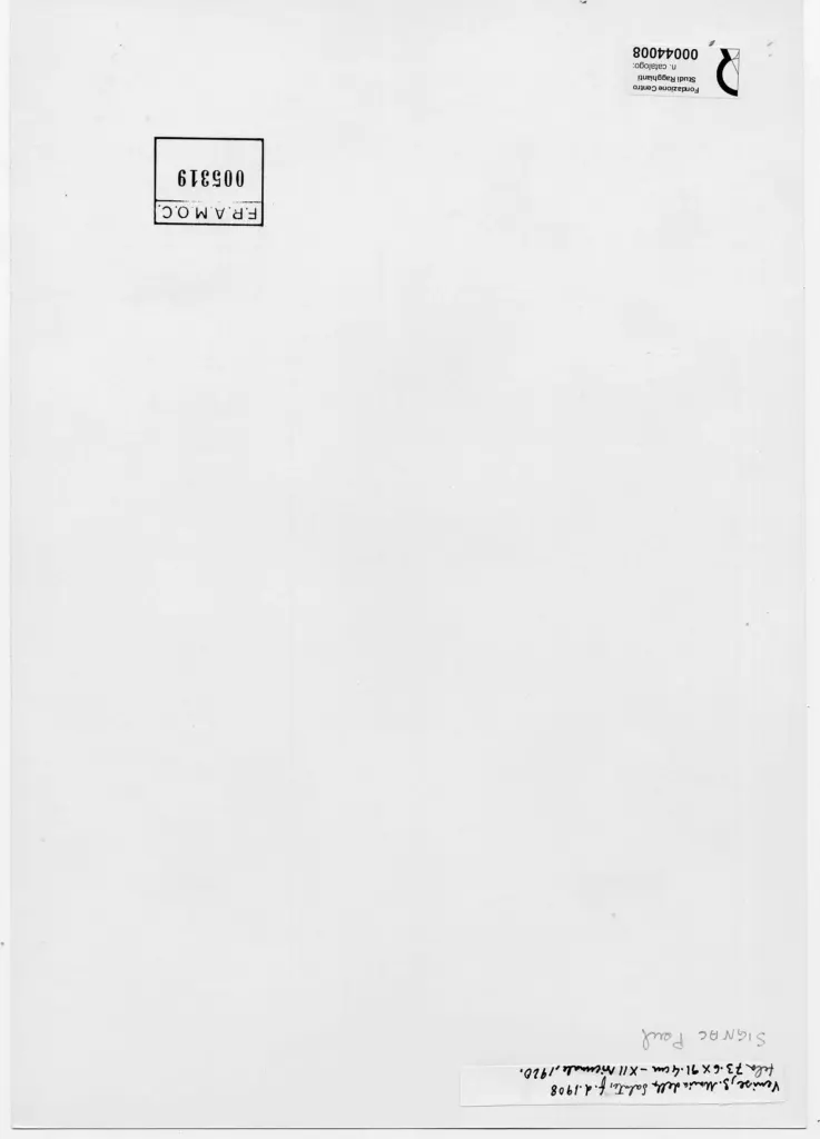 Anonimo , Signac, Paul - sec. XX - Venise, Santa Maria della Salute , retro