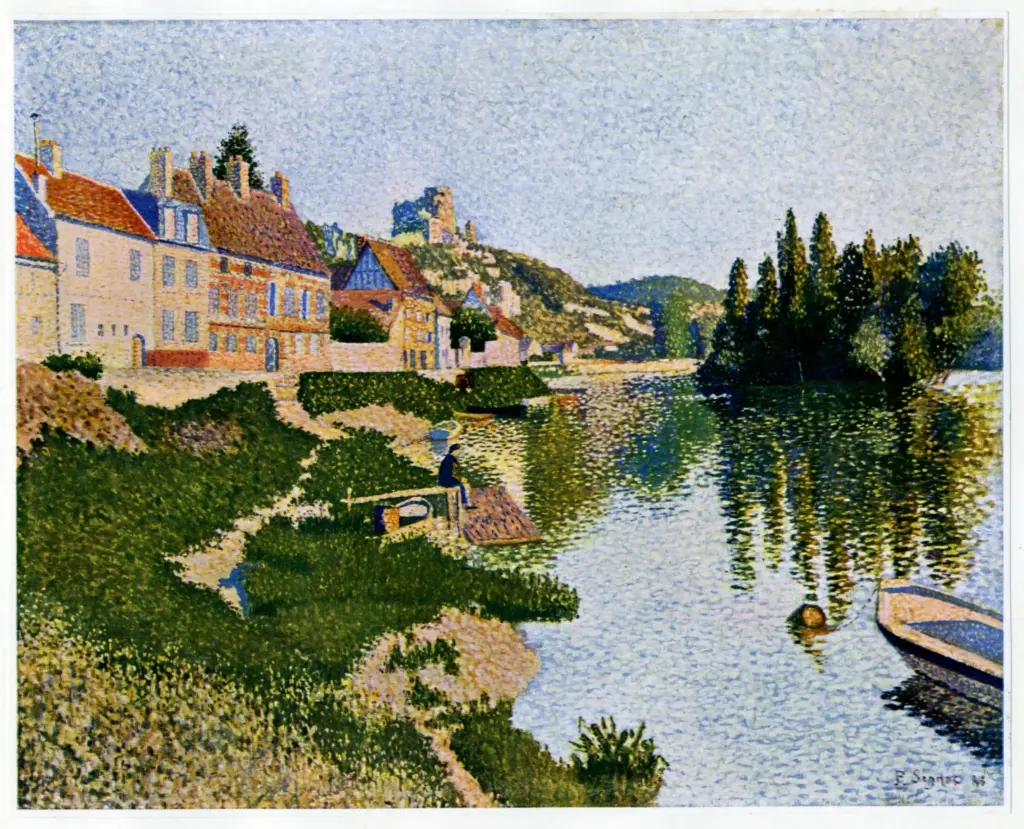 Anonimo , Signac, Paul - sec. XIX - The Seine at Les Andelys , fronte
