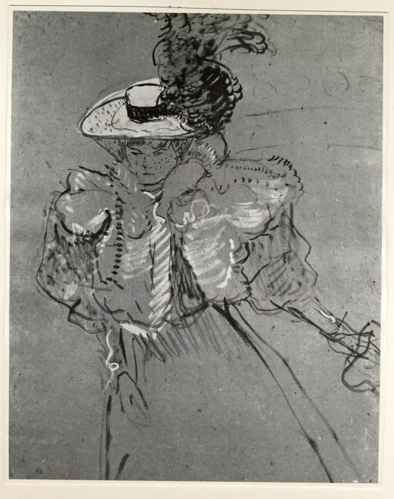 Anonimo , Toulouse-Lautrec, Henri de - sec. XIX - Misia Natanson , fronte