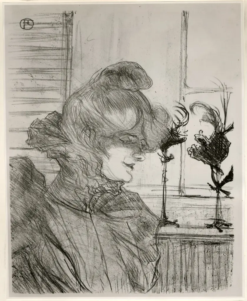 Anonimo , Toulouse-Lautrec, Henri de - sec. XX - Louise Blouet , fronte