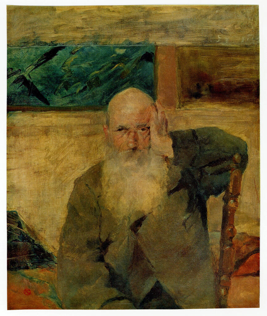Anonimo , Toulouse-Lautrec, Henri de - sec. XIX - Vieillard à Celeyran , fronte
