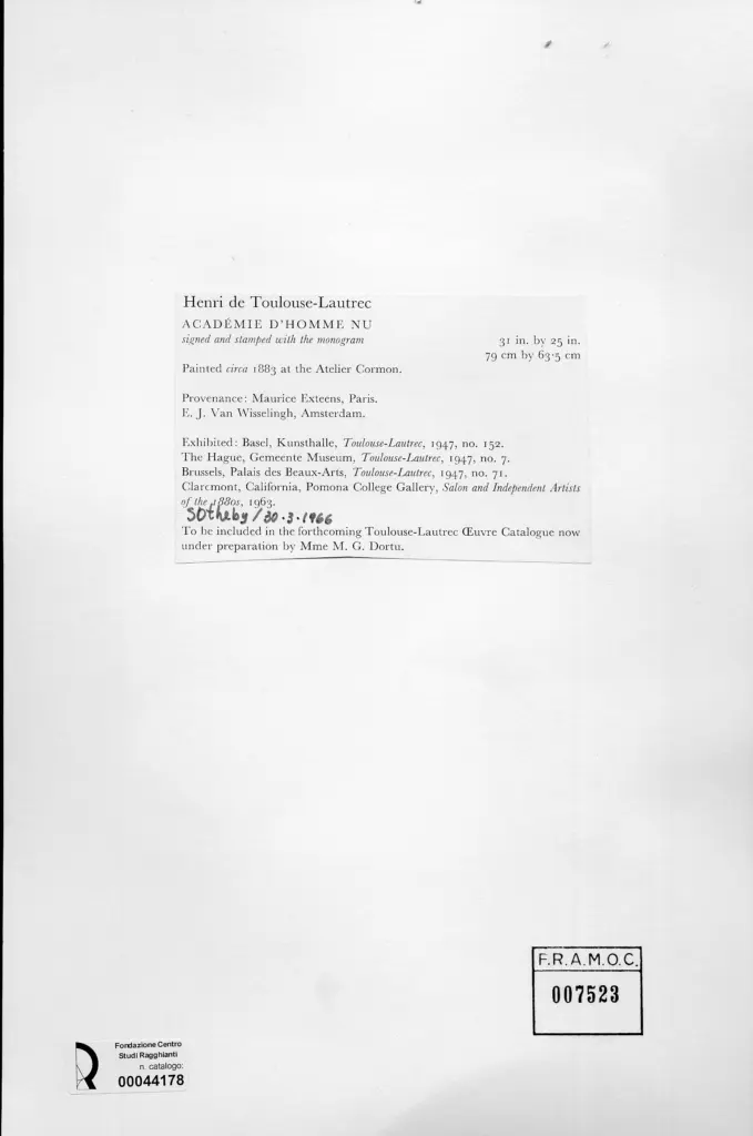 Anonimo , Toulouse-Lautrec, Henri de - sec. XIX , retro